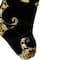21.5" Black & Gold Damask Print Christmas Stocking